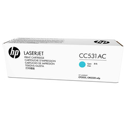 HP 304A CC531AC Mavi Orijinal Toner