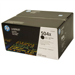 HP 504X CE250XD Siyah Yüksek Kapasiteli Orijinal Toner 2'li Set