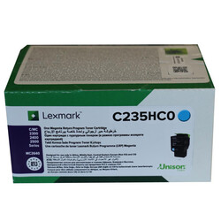 Lexmark C2425 C235HC0 Mavi Yüksek Kapasiteli Orijinal Toner