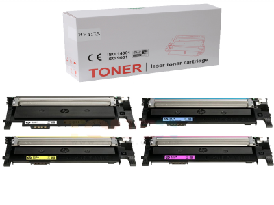 HP 117A Çipli Muadil Toner Seti Tüm Renkler