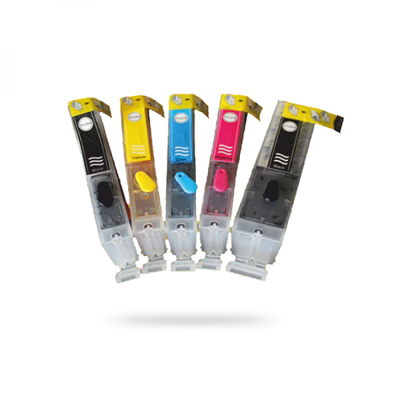 CANON PGI 550/551 UYUMLU 6 Renk Kolay Dolan Kartuşlar  (6 RENK-DOLU)