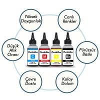 Epson L550 Uyumlu Mürekkep Seti (4x100 ml) 3000 Sayfa Baskı