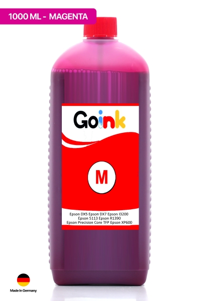 Goink DTF Tekstil Baskı Mürekkebi Kırmızı 1000ml | Profesyonel Baskı Çözümü