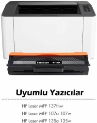 HP 106A W1106A Siyah Toner Muadil (Çipsiz)