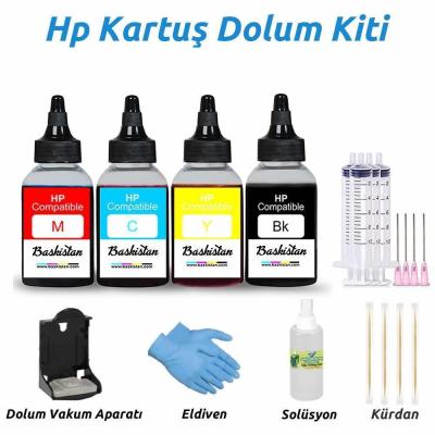 HP 3836 Uyumlu Kartuş Dolum Seti
