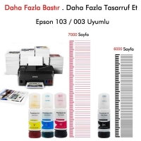 EPSON 103 Uyumlu Mürekkep 4 Renk