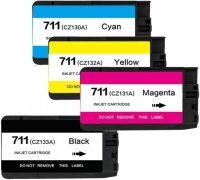 Hp 711 Kartuş Seti 4 Renk / T520 / T120 (Muadil)