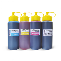 Lexmark Yazıcılar için uyumlu 4 Renk 500 ml Mürekkep Seti (PHOTO INK Akıllı Mürekkep)
